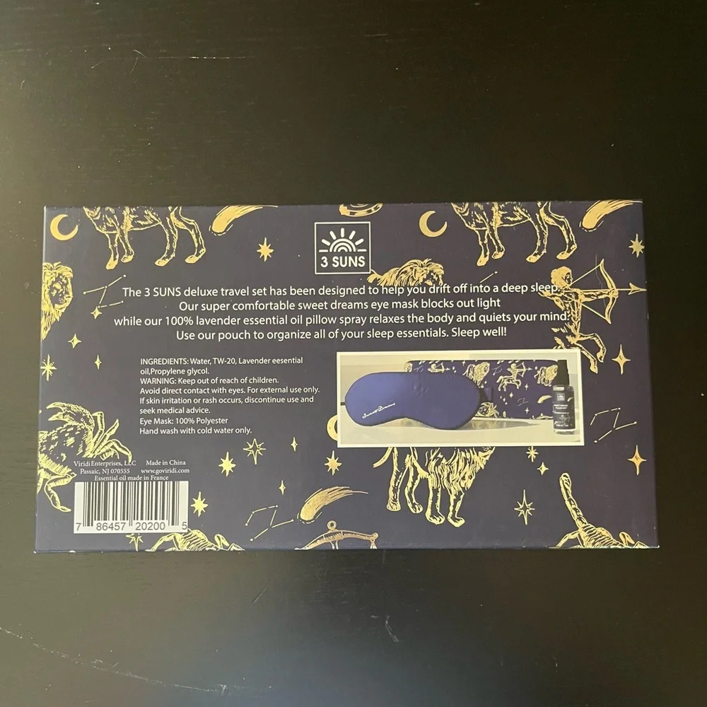 Sweet Dreams Blue Sleep Mask Gift Set